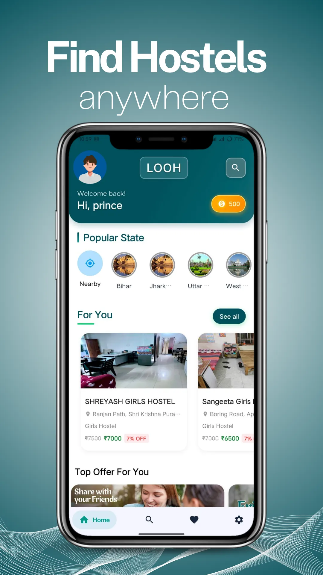 LOOH : Hostels Booking App | Indus Appstore | Screenshot
