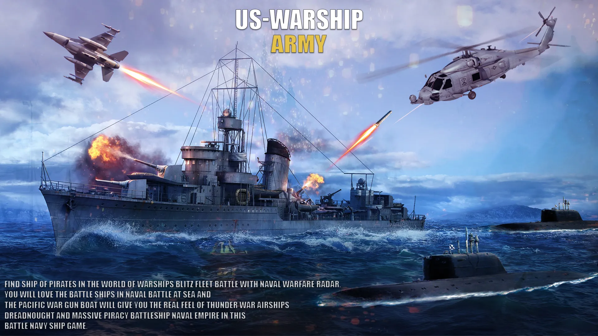 US Warship Army Battle Ship | Indus Appstore | Screenshot