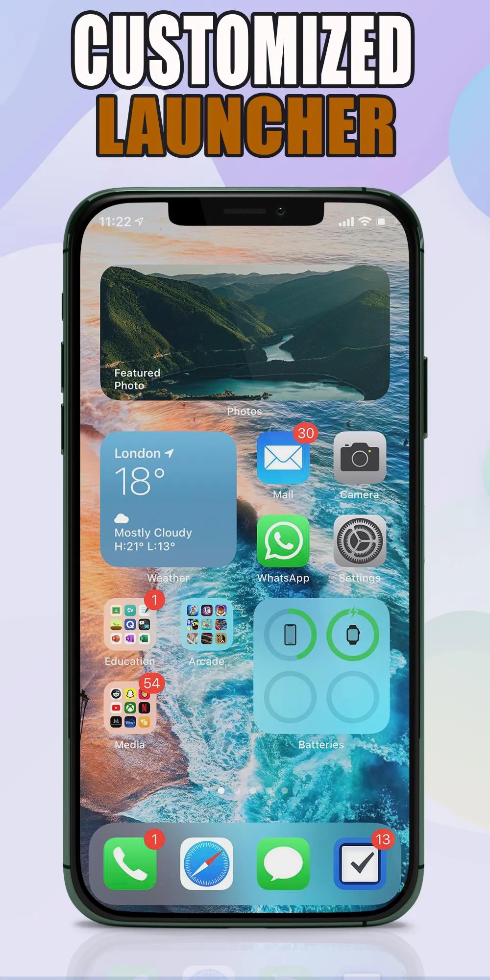 Phone 12 Launcher, theme for P | Indus Appstore | Screenshot