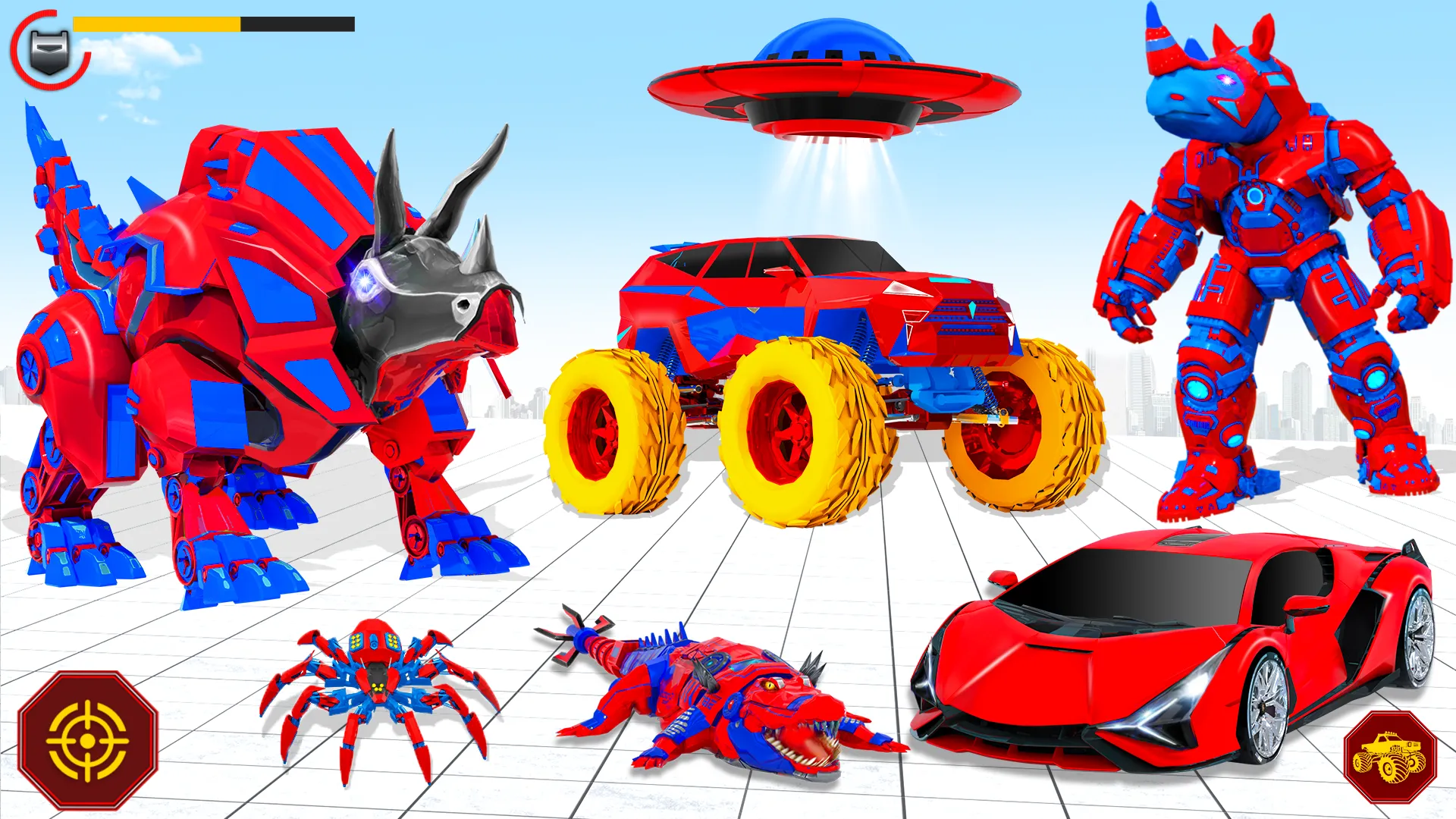 Rhino Robot Car Transformation | Indus Appstore | Screenshot