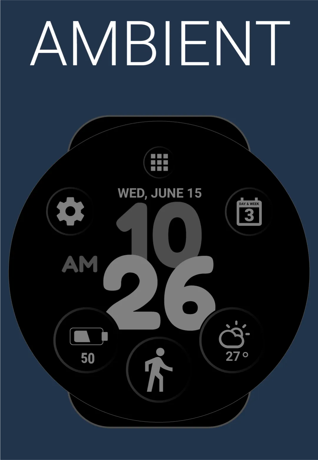 Color Watch Face (by HuskyDEV) | Indus Appstore | Screenshot