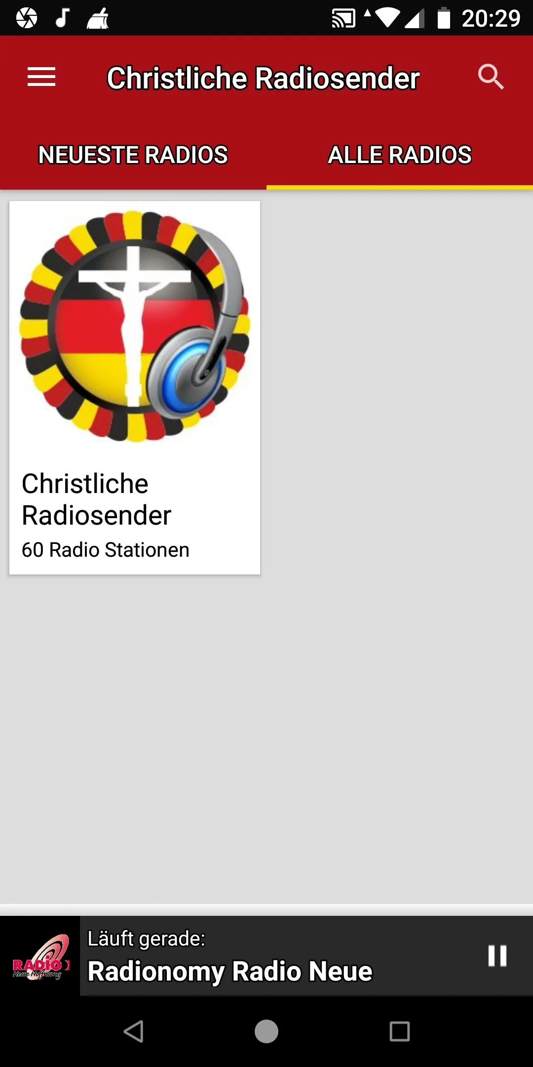 Christliche Radiosender | Indus Appstore | Screenshot