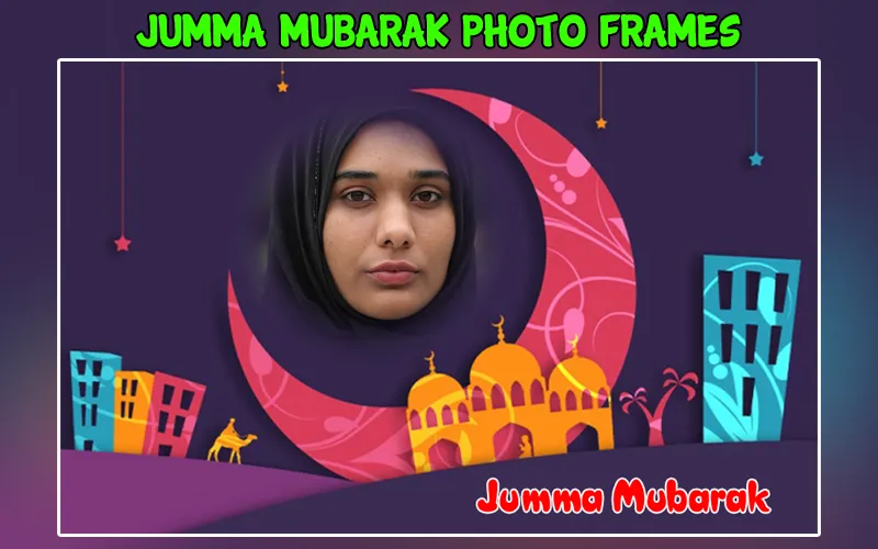 Jumma Mubarak Photo Frame | Indus Appstore | Screenshot