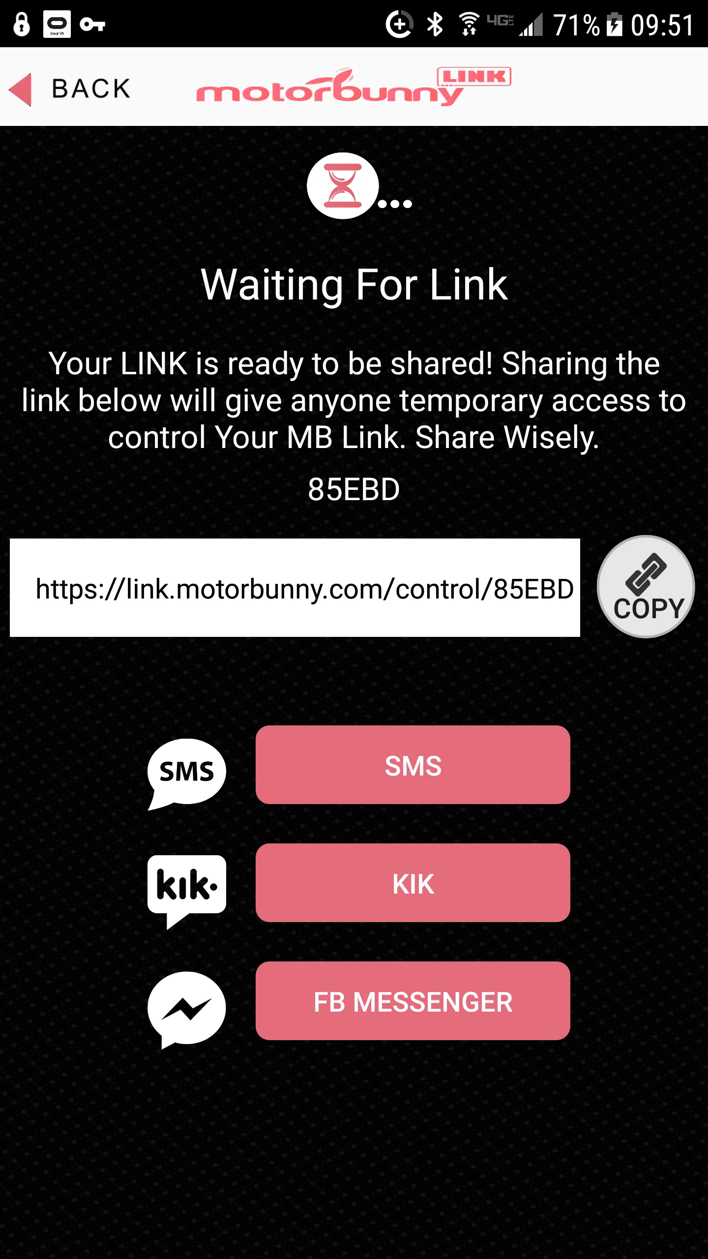 Motorbunny LINK Controller | Indus Appstore | Screenshot