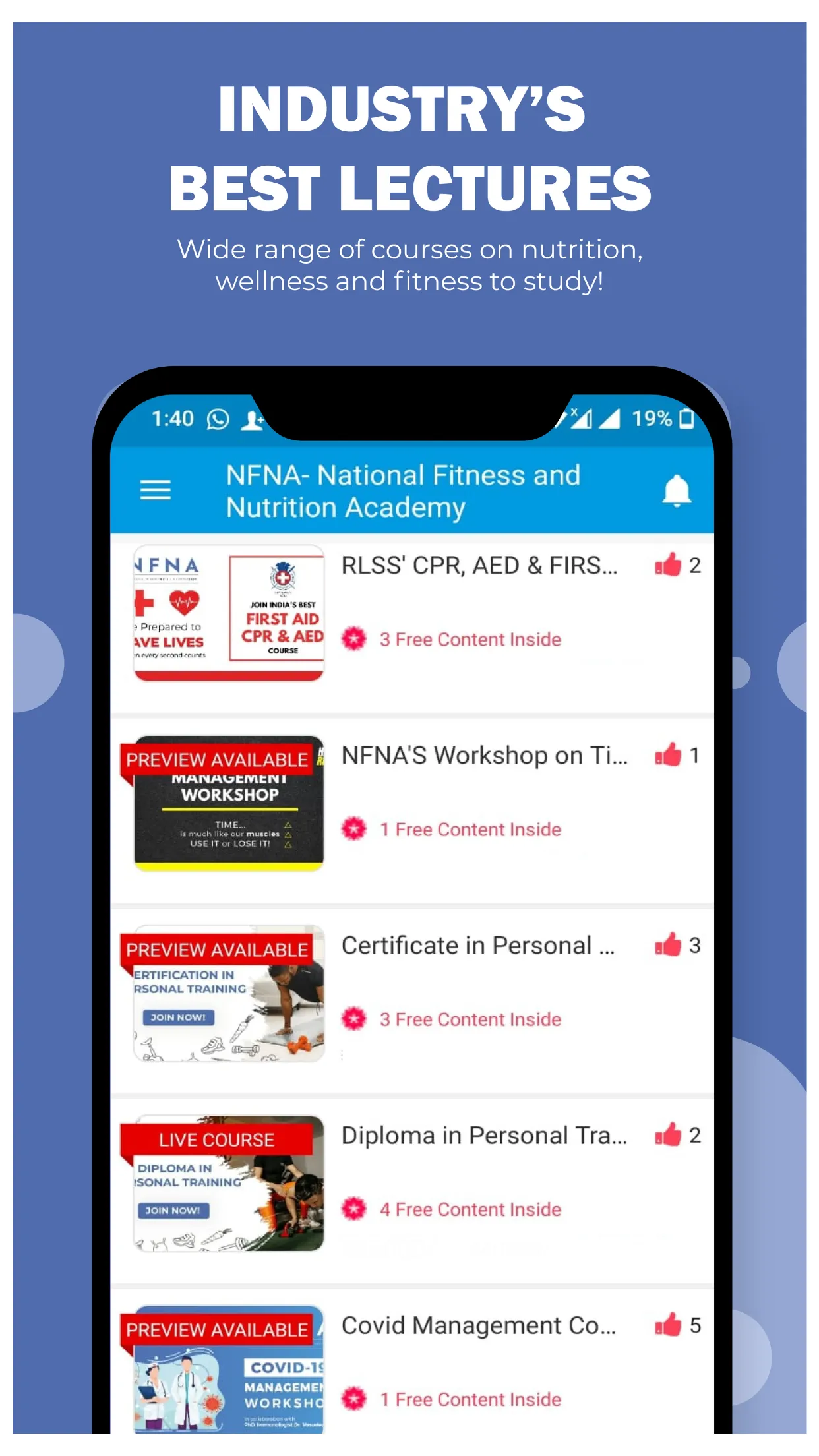 NFNA- National Fitness & Nutri | Indus Appstore | Screenshot