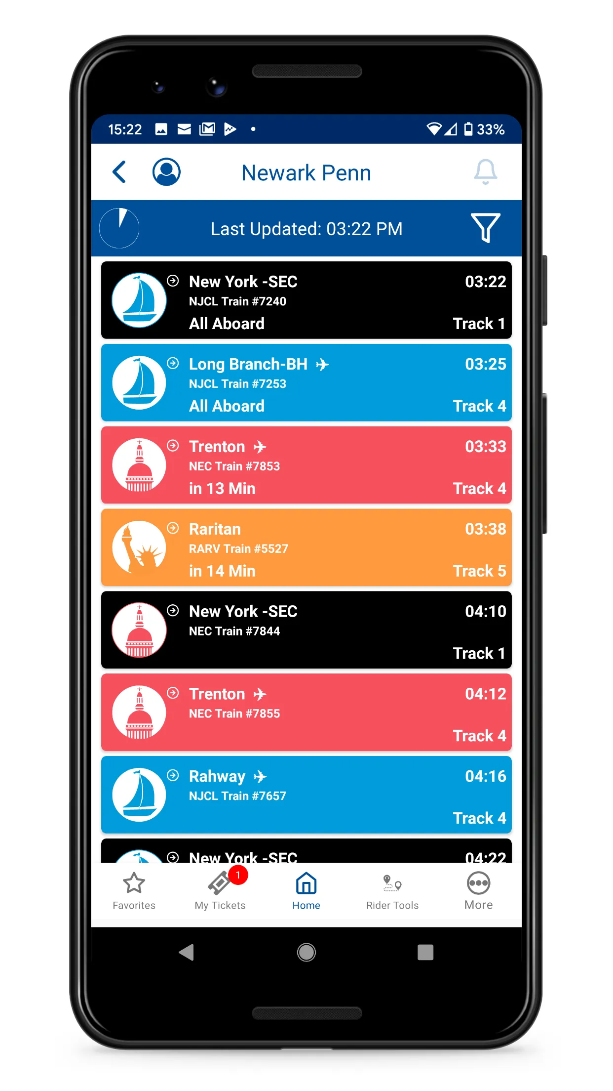 NJ TRANSIT Mobile App | Indus Appstore | Screenshot