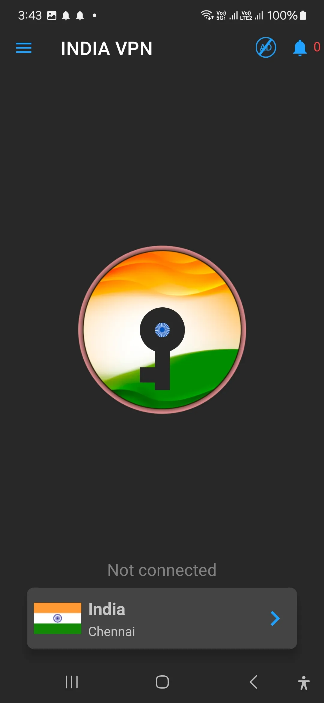 VPN INDIA -Secure & Fast Proxy | Indus Appstore | Screenshot