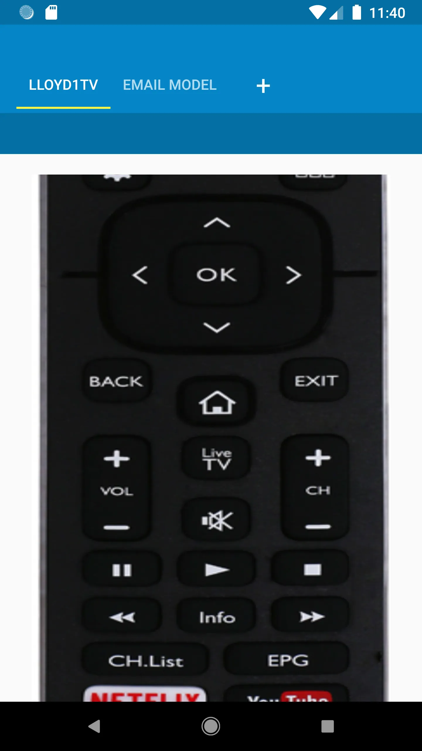 Lloyd TV Remote Control | Indus Appstore | Screenshot