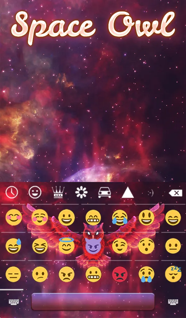 Space Owl Keyboard & Wallpaper | Indus Appstore | Screenshot