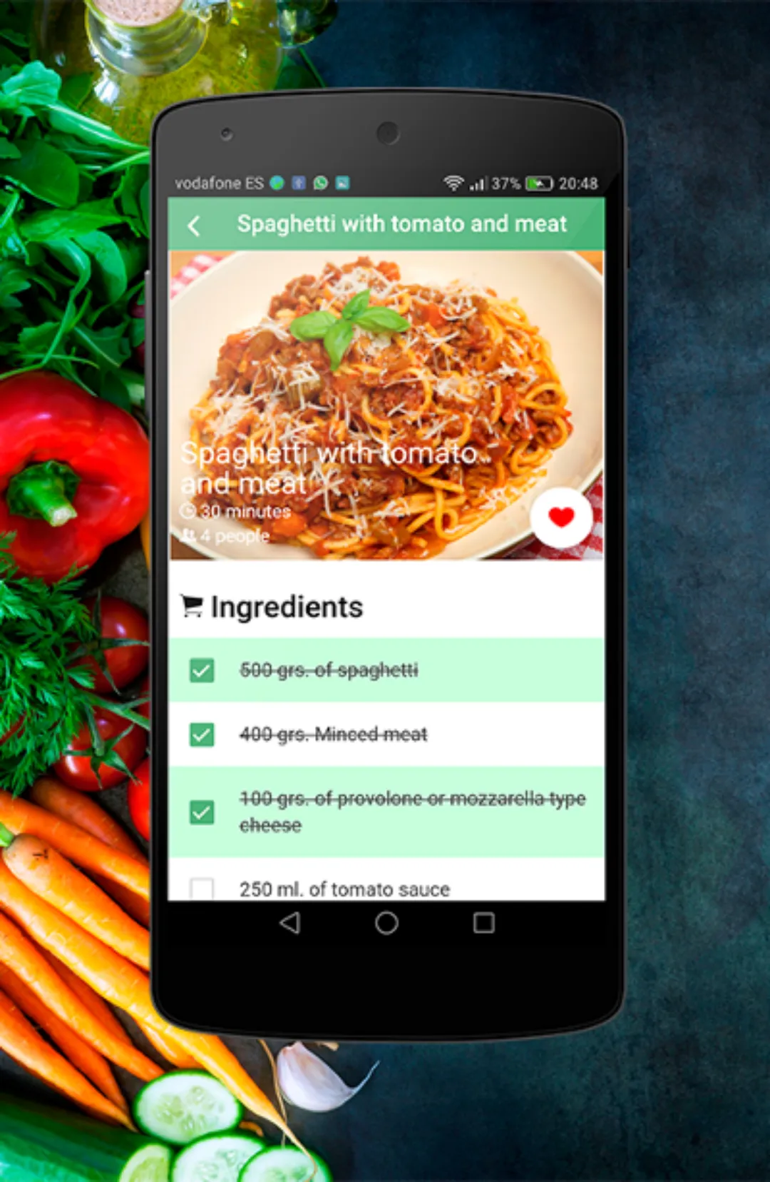 Italian Spaghetti Recipes | Indus Appstore | Screenshot