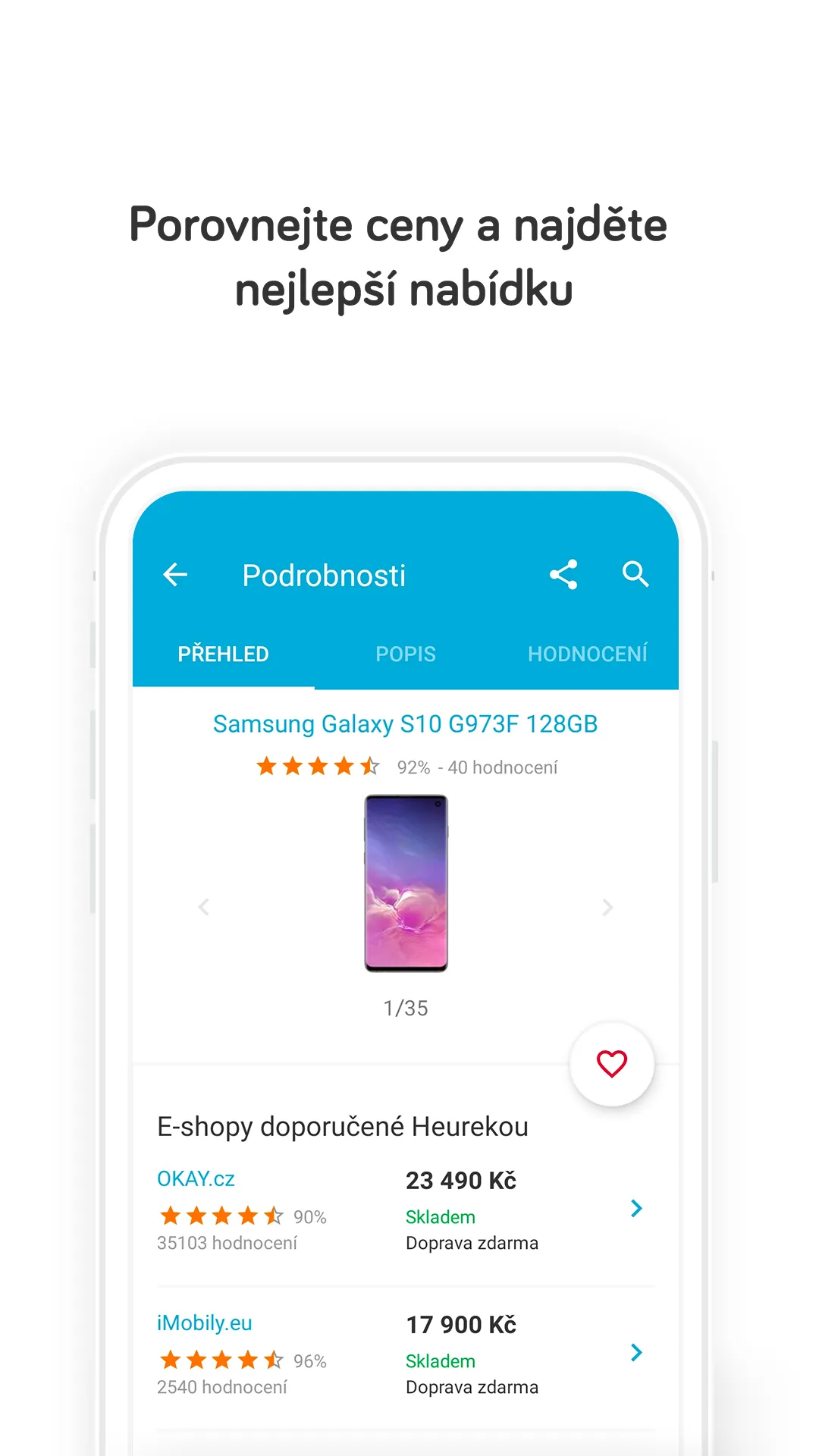 Heureka.cz - vybírej úžasně | Indus Appstore | Screenshot