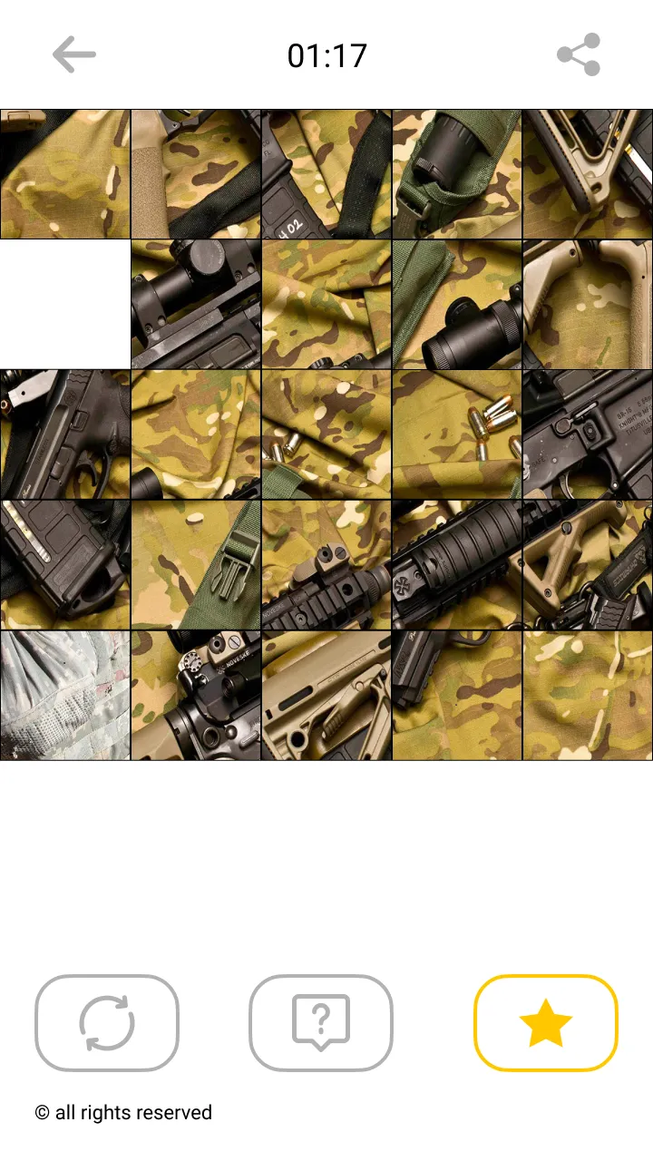 Jigsaw Weapon Mosaic Puzzles | Indus Appstore | Screenshot