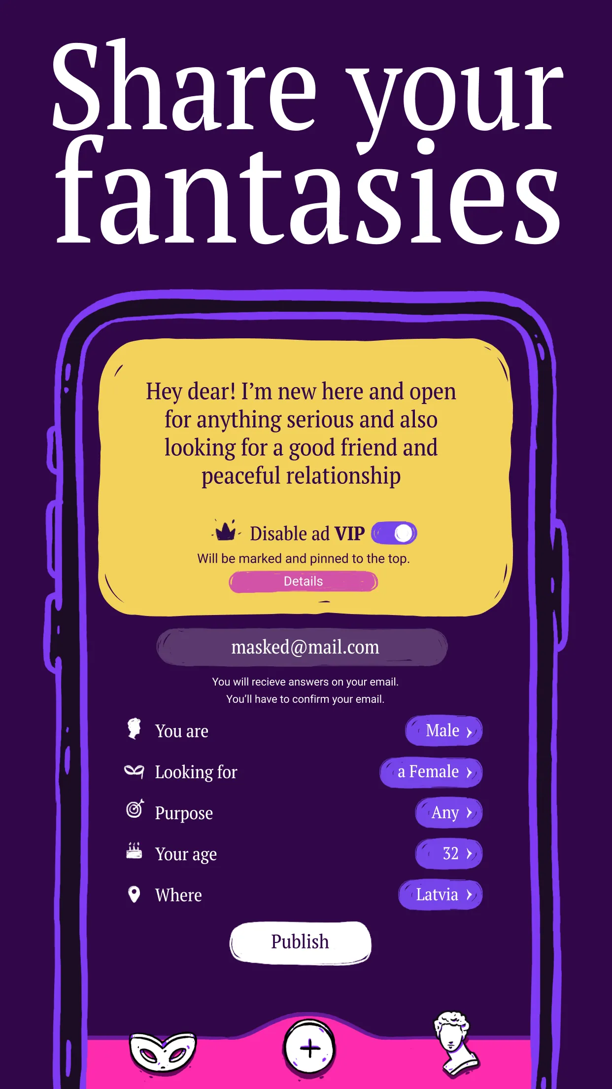 Masked Love - Anonymous dating | Indus Appstore | Screenshot