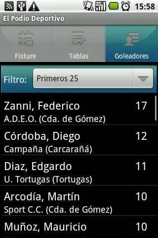 Cañada de Gómez Soccer League | Indus Appstore | Screenshot