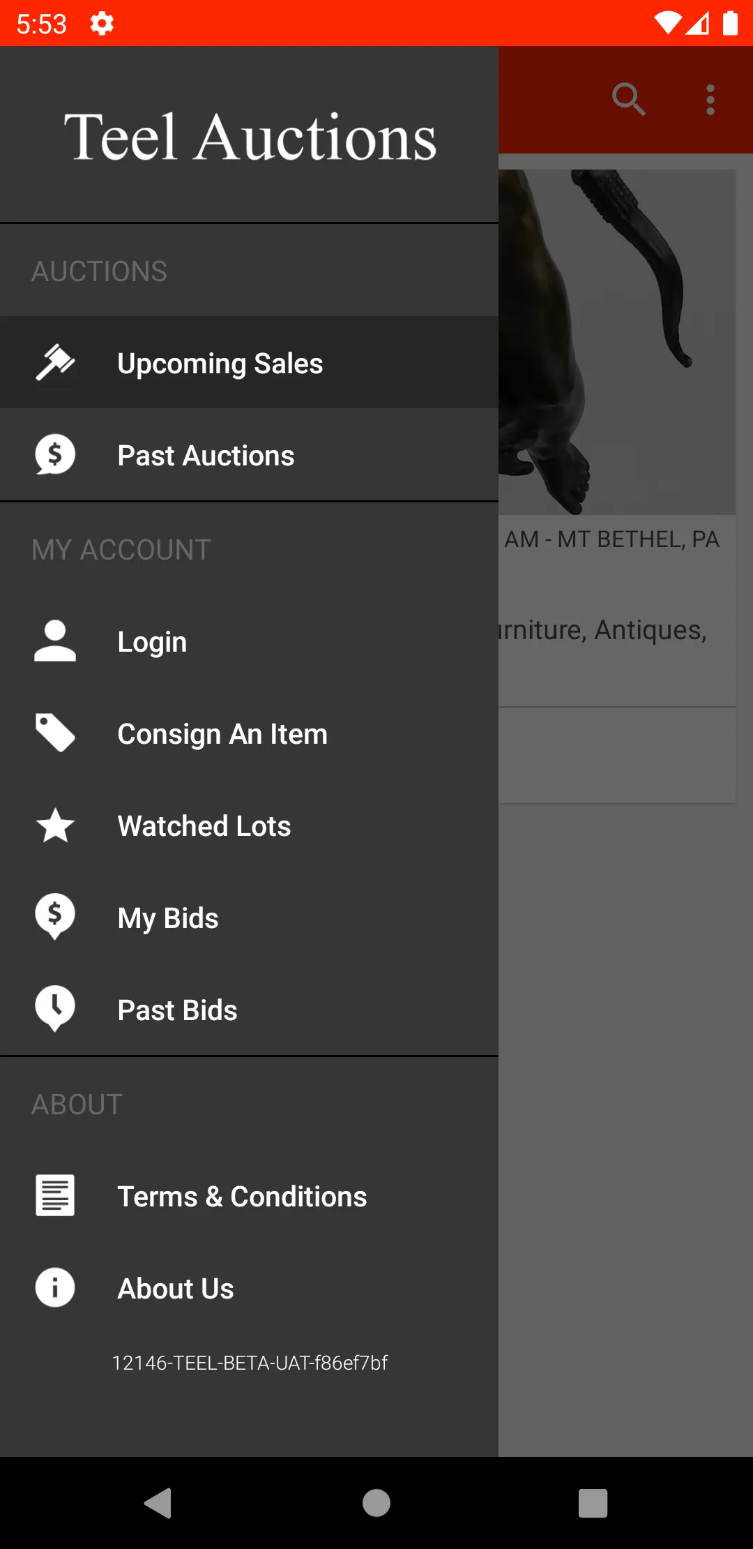 Teel Auctions Online Bidding | Indus Appstore | Screenshot