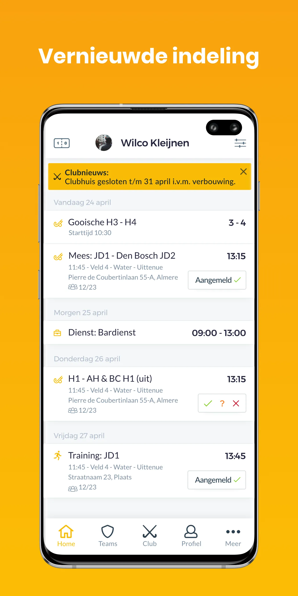 Rijswijksche HC | Indus Appstore | Screenshot