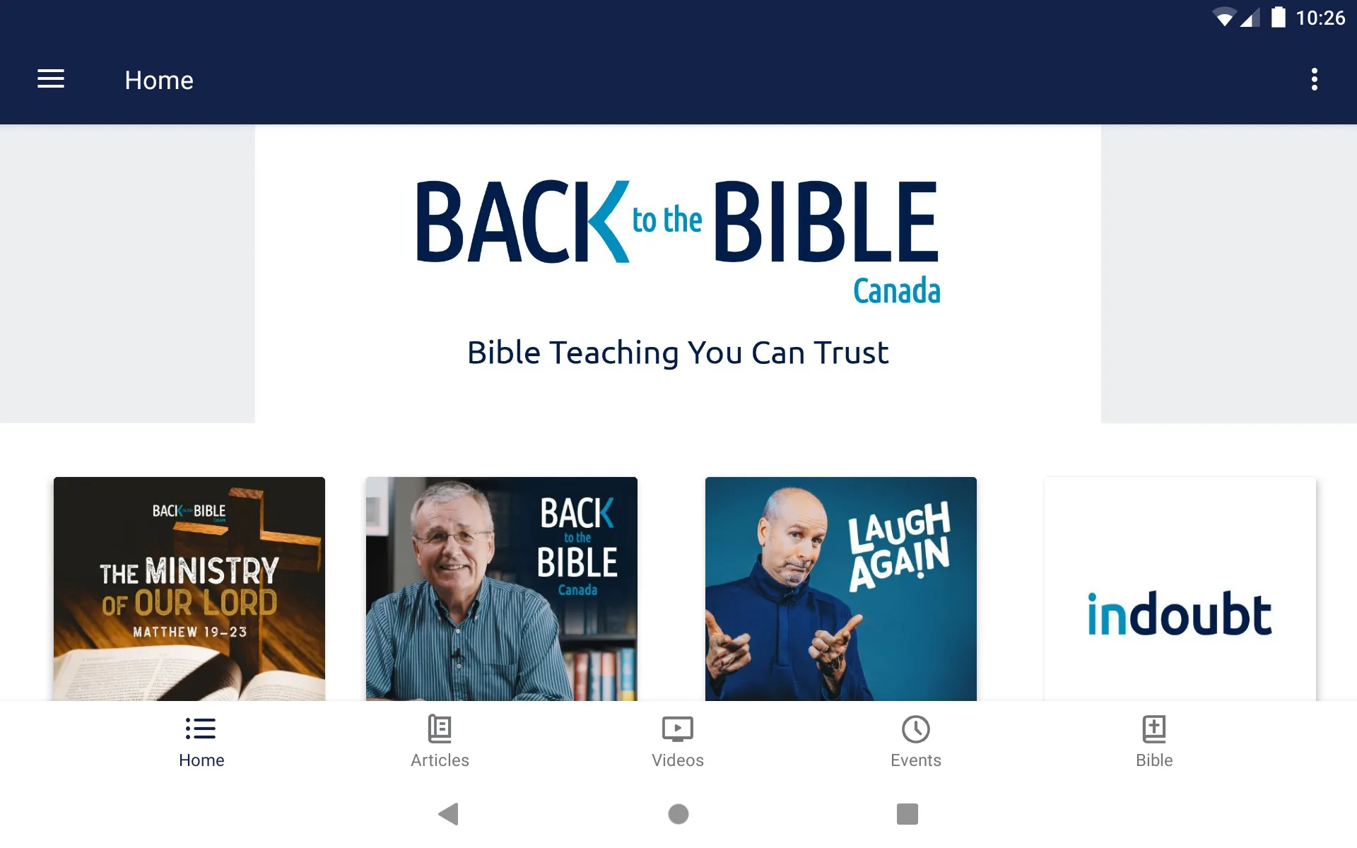 Back to the Bible Canada | Indus Appstore | Screenshot