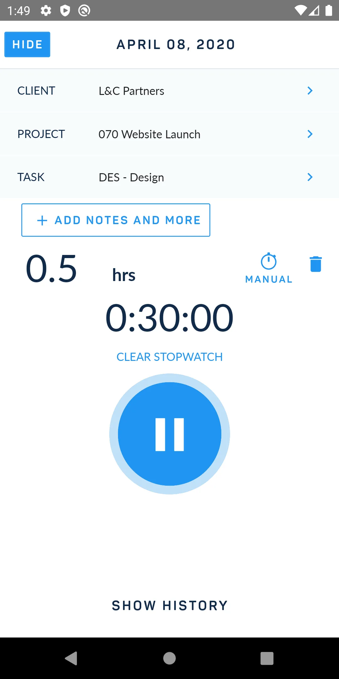 ClickTime - Time and Expenses | Indus Appstore | Screenshot