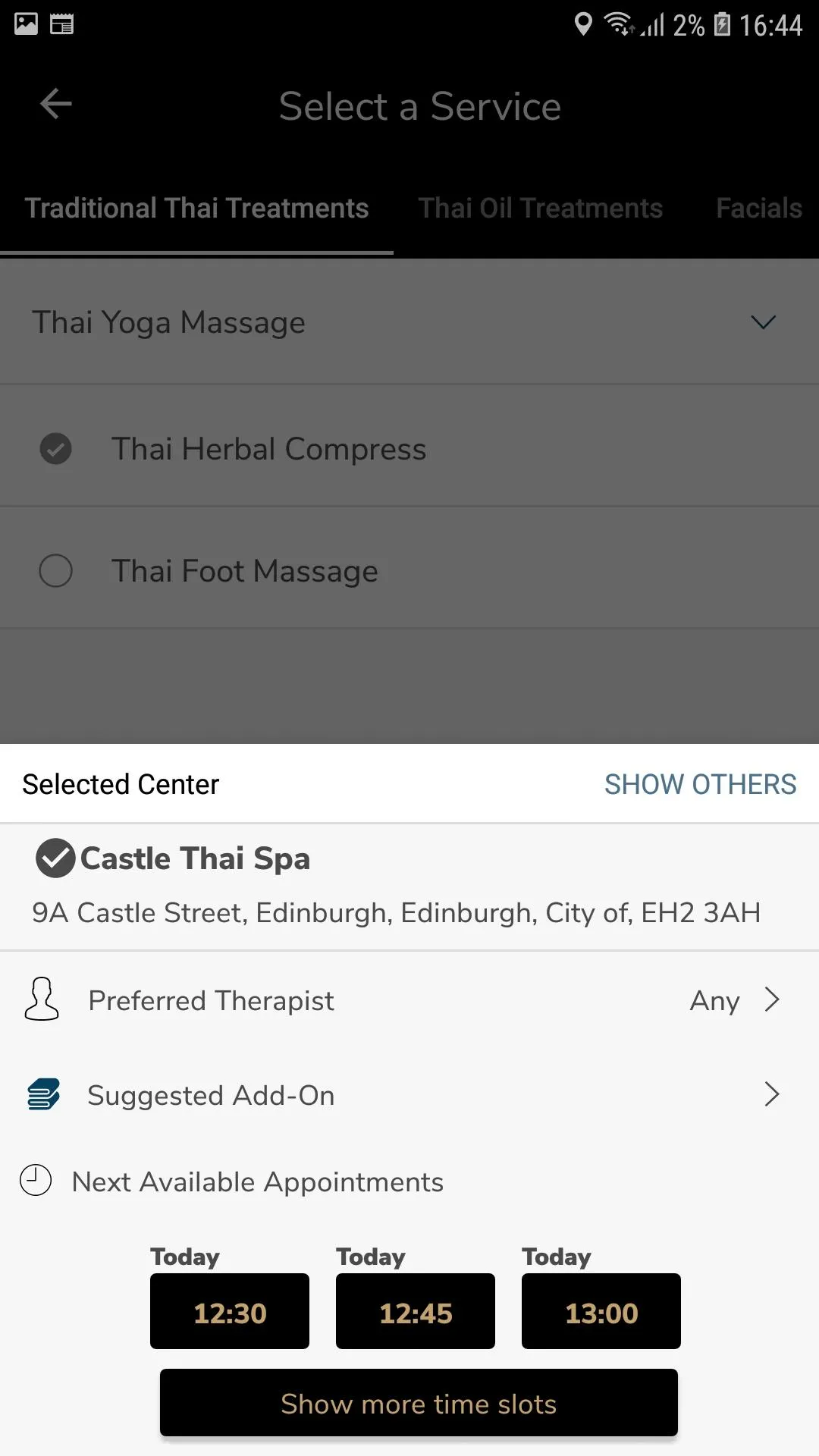 Castle Thai Spa | Indus Appstore | Screenshot