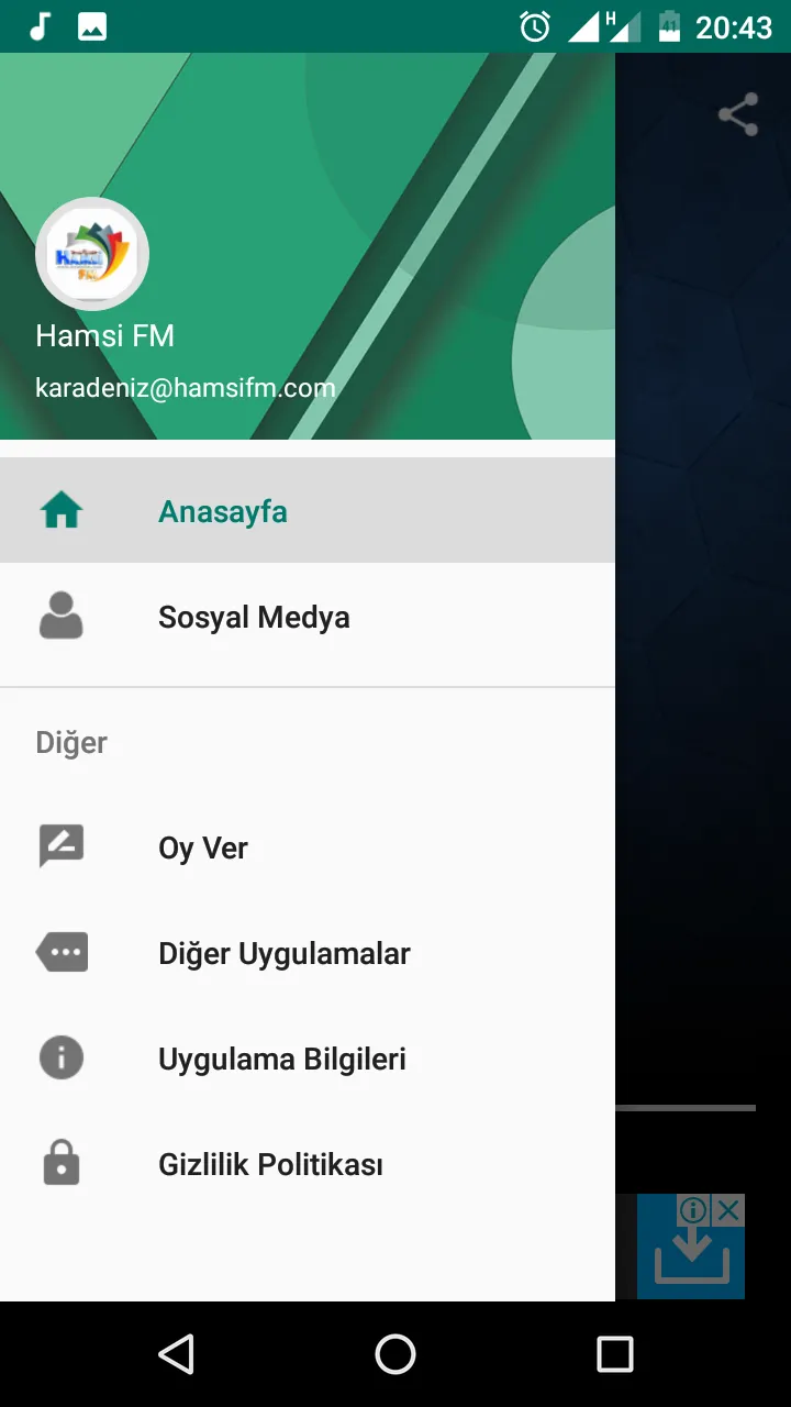 Hamsi FM - Radyo Karadeniz | Indus Appstore | Screenshot