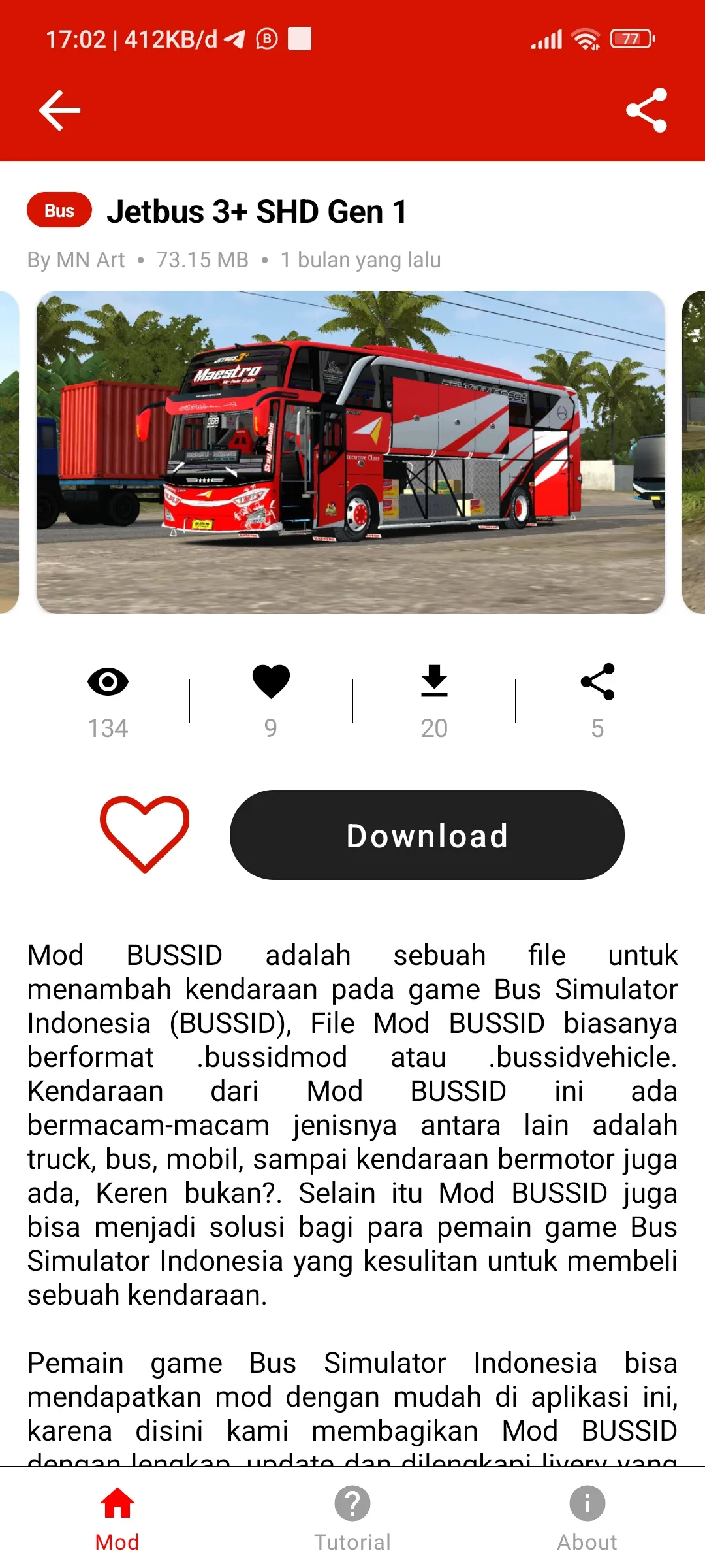 Mod Bussid Pariwisata Jetbus 5 | Indus Appstore | Screenshot