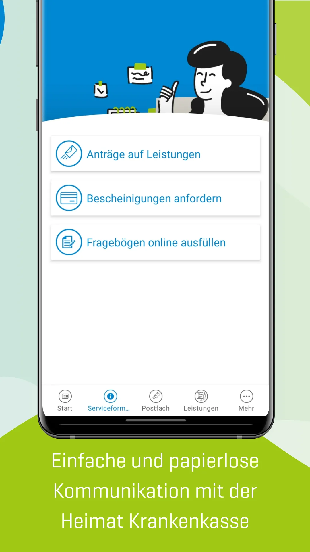 Heimat Krankenkasse ServiceApp | Indus Appstore | Screenshot