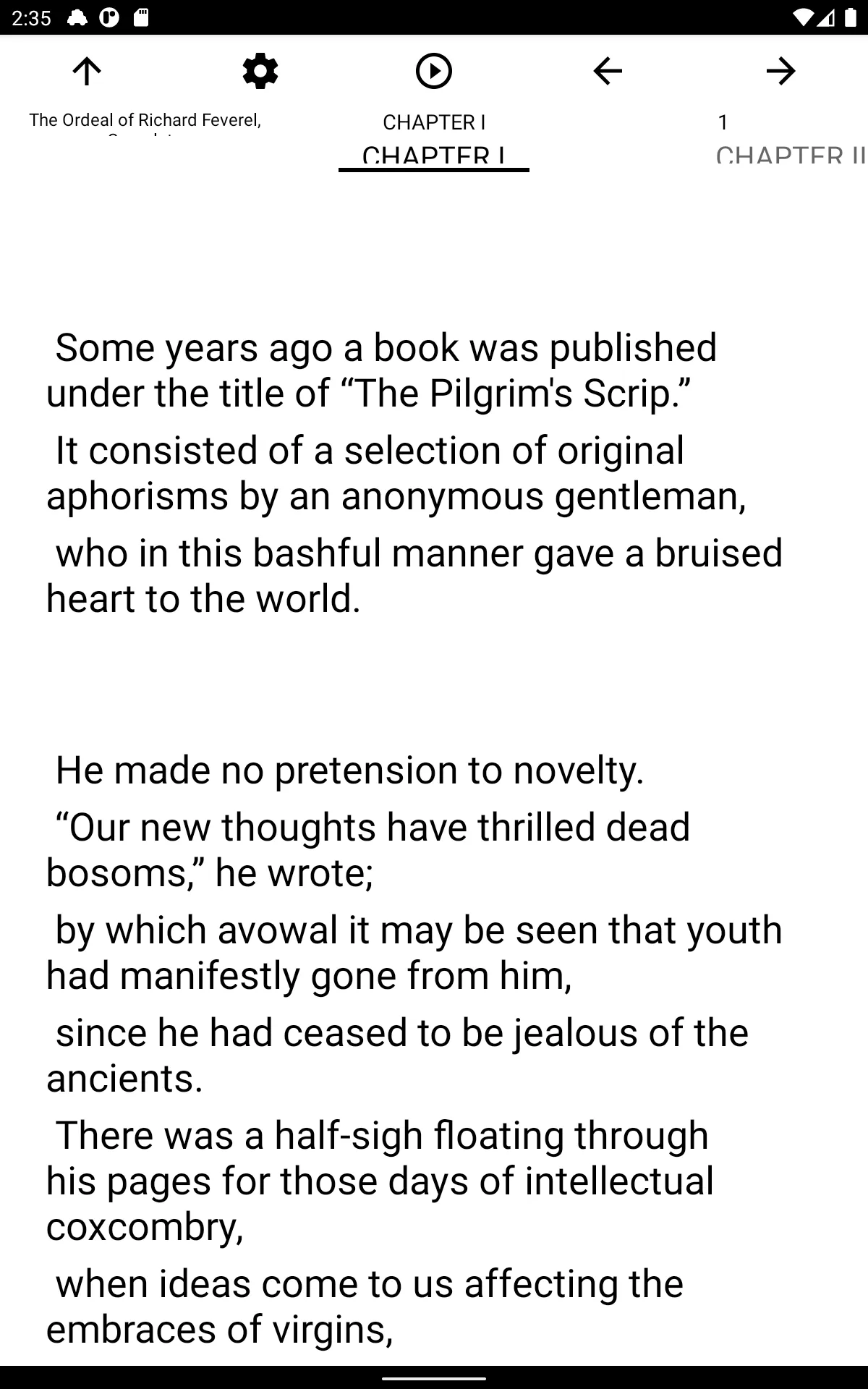 Book, The Ordeal of Richard Fe | Indus Appstore | Screenshot