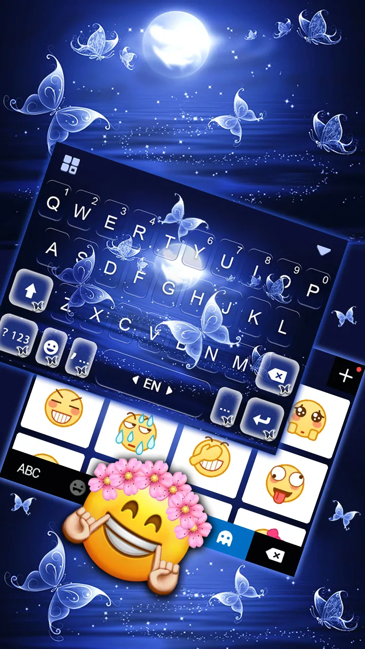 Moonlight Butterfly Keyboard B | Indus Appstore | Screenshot