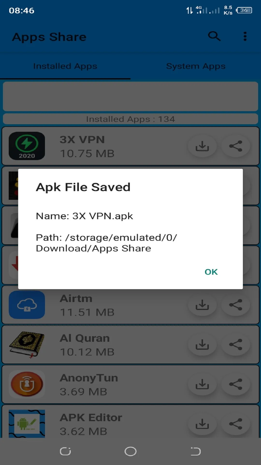 Apps Share - Apk Extractor | Indus Appstore | Screenshot