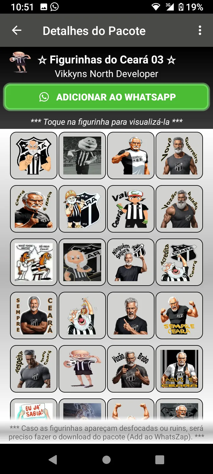 Figurinhas do Ceará, o Vozão | Indus Appstore | Screenshot