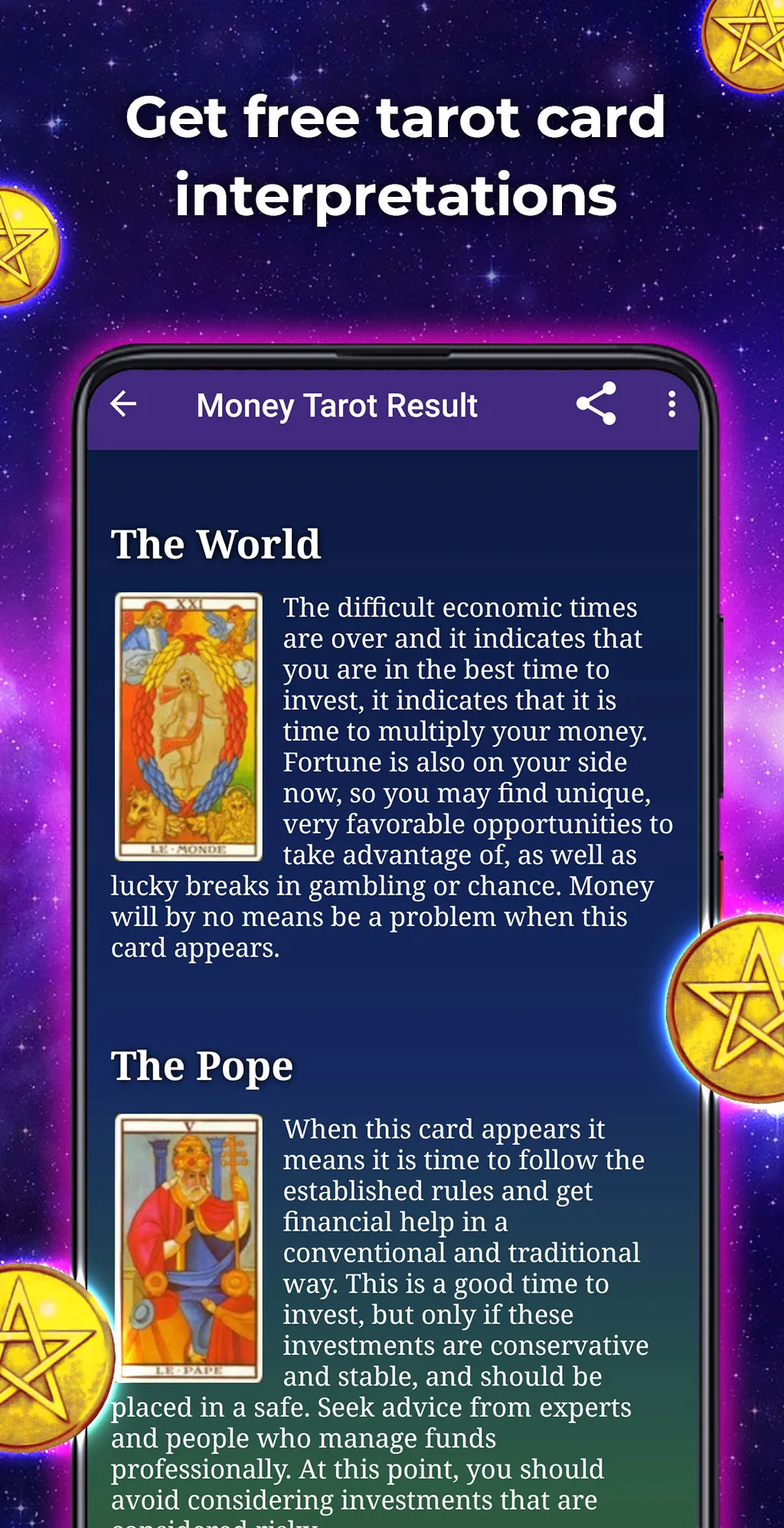 Money and Career Tarot | Indus Appstore | Screenshot