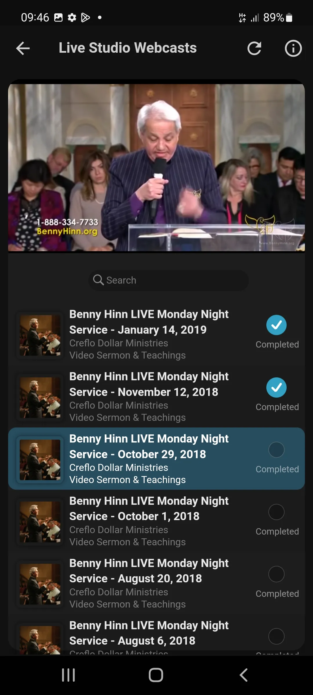 Benny Hinn's Sermons & Videos | Indus Appstore | Screenshot