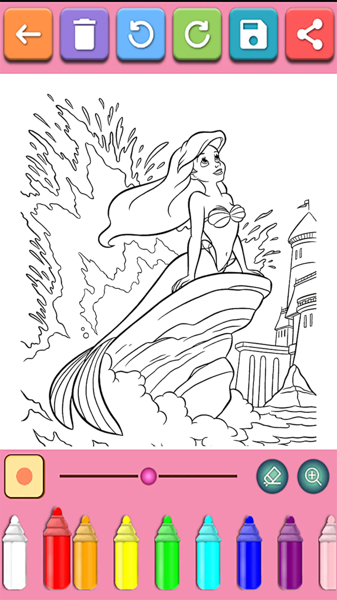 Cute Princess Coloring Pages | Indus Appstore | Screenshot