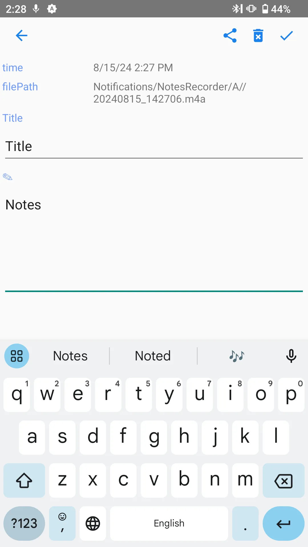 Notes Recorder | Indus Appstore | Screenshot