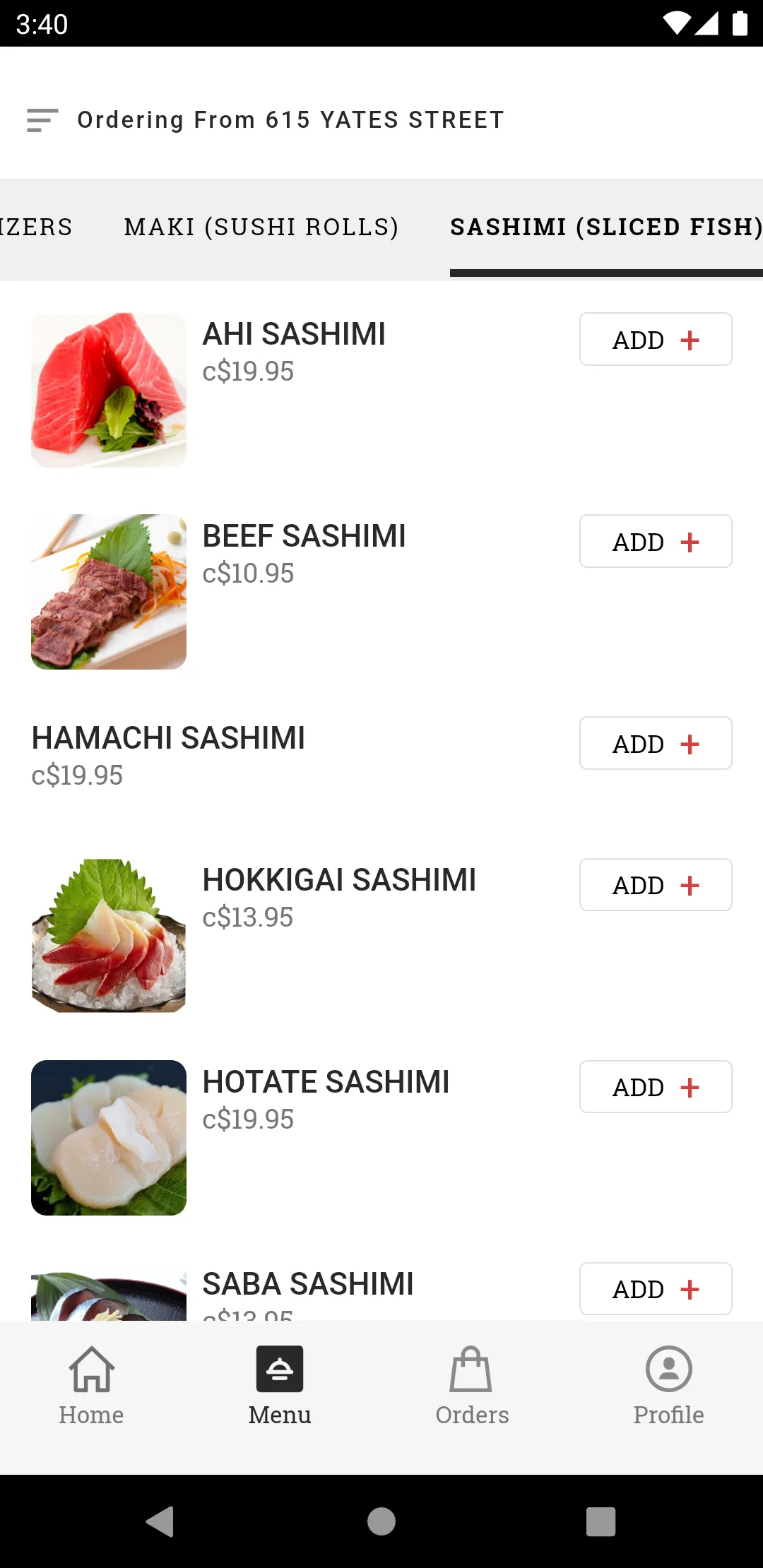 AZUMA SUSHI | Indus Appstore | Screenshot