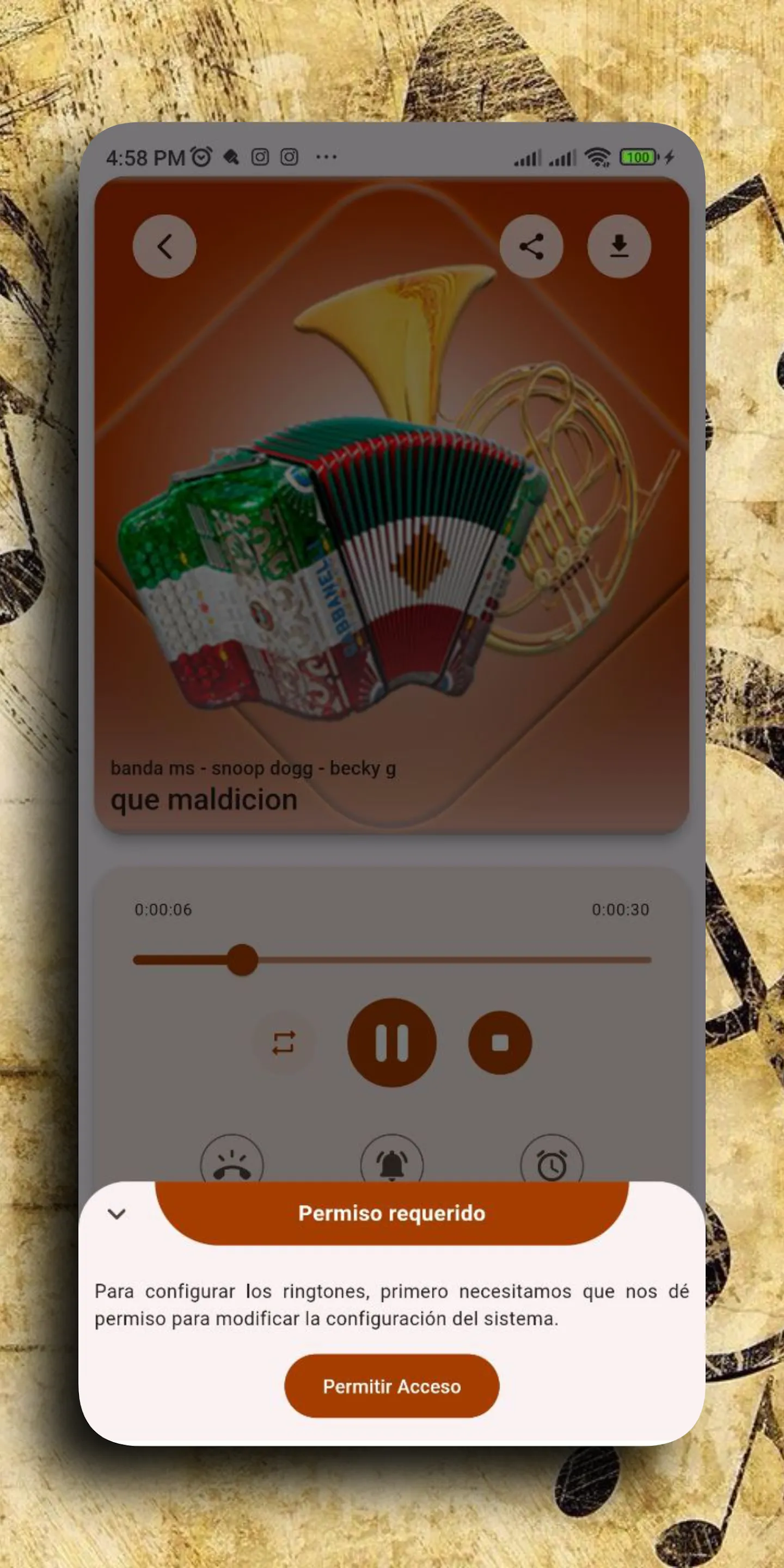 Mexican Ringtones Corrido | Indus Appstore | Screenshot