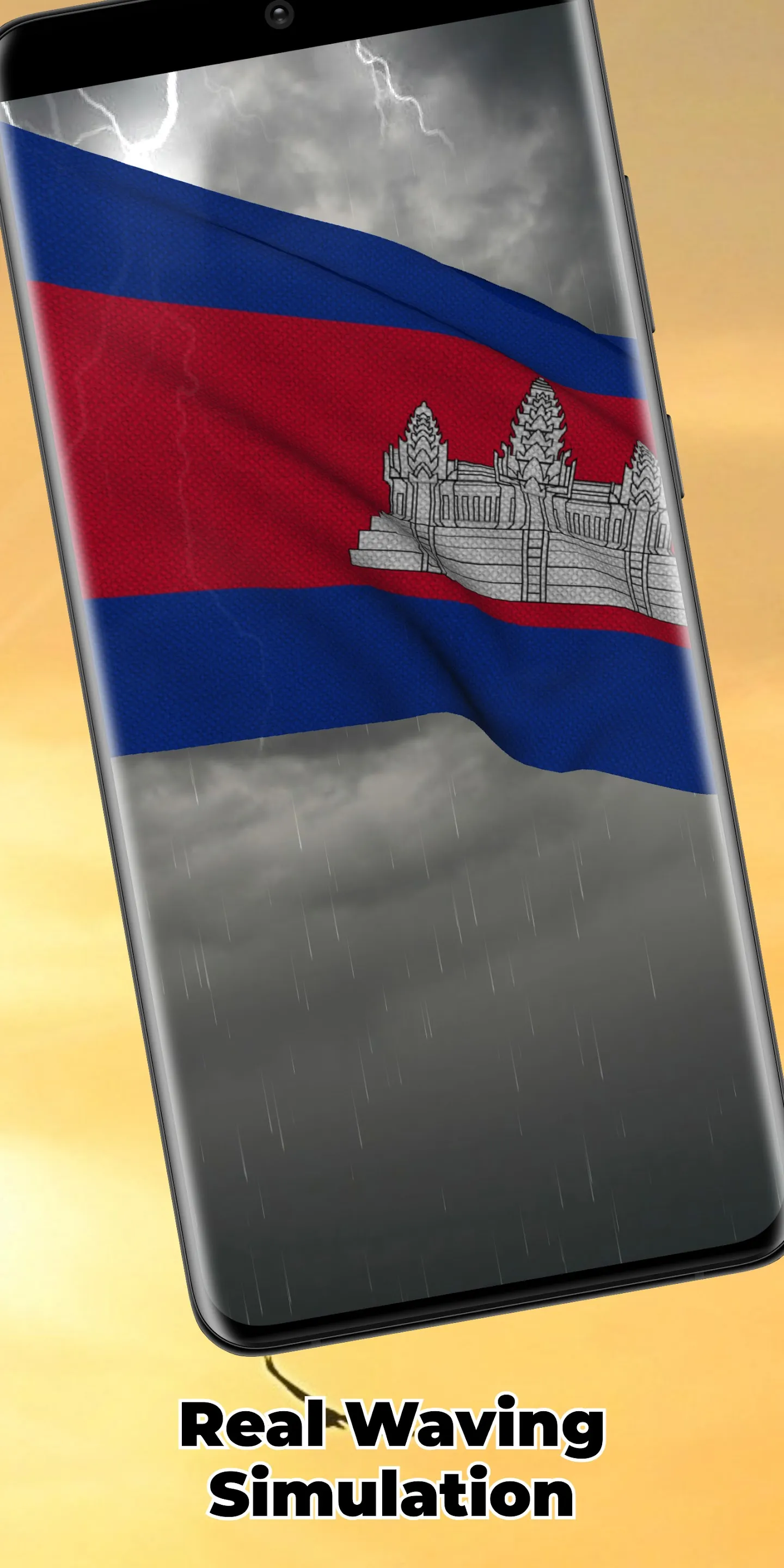 Cambodia Flag Live Wallpaper | Indus Appstore | Screenshot