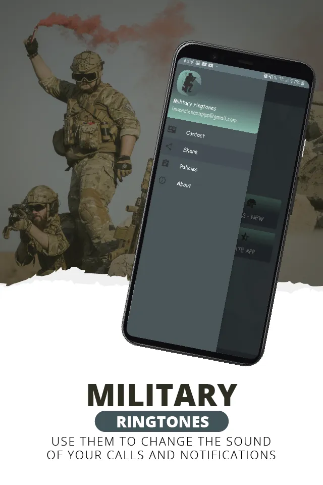 Military sounds | Indus Appstore | Screenshot