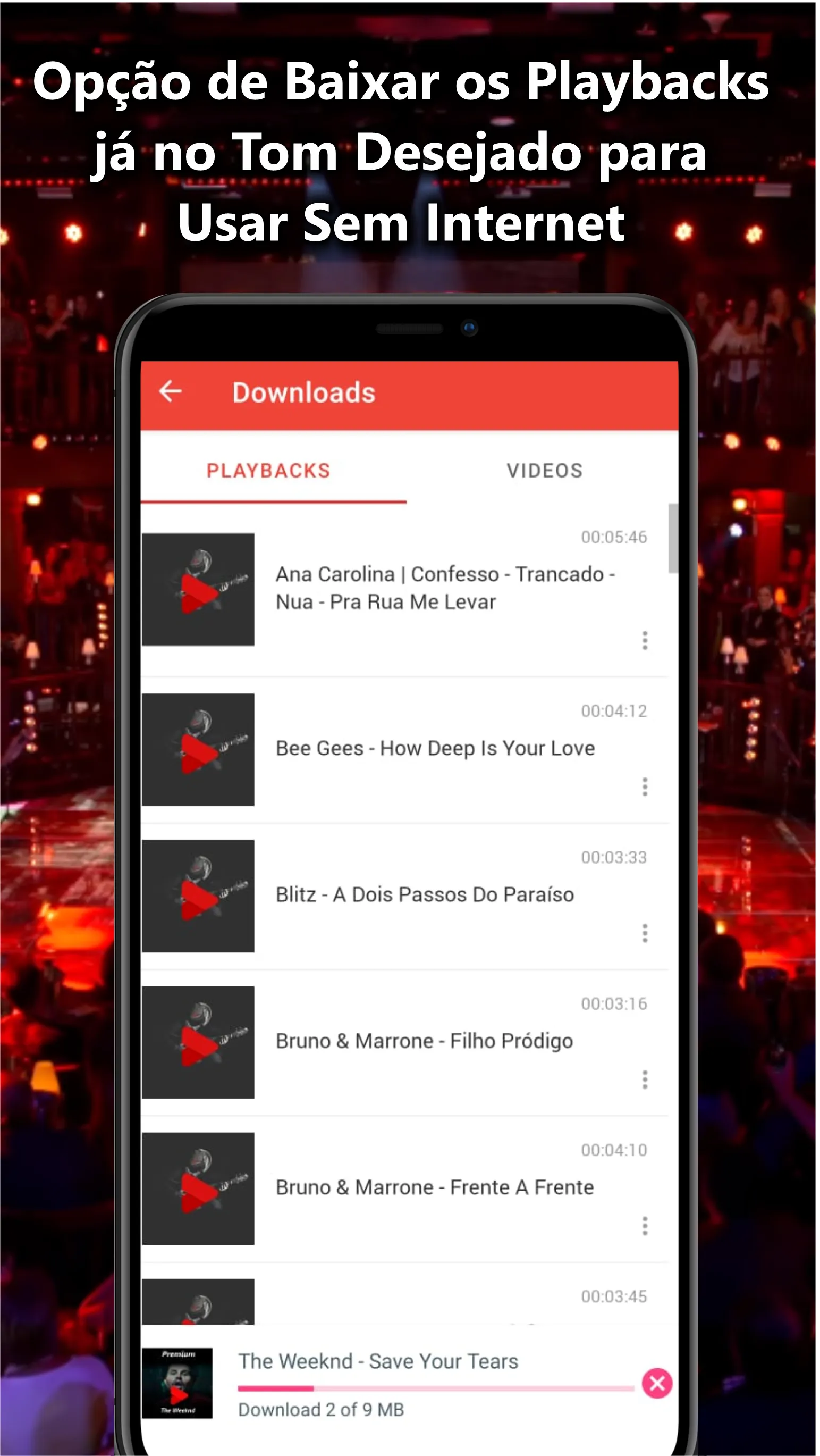 Playback Clube Backing Tracks | Indus Appstore | Screenshot