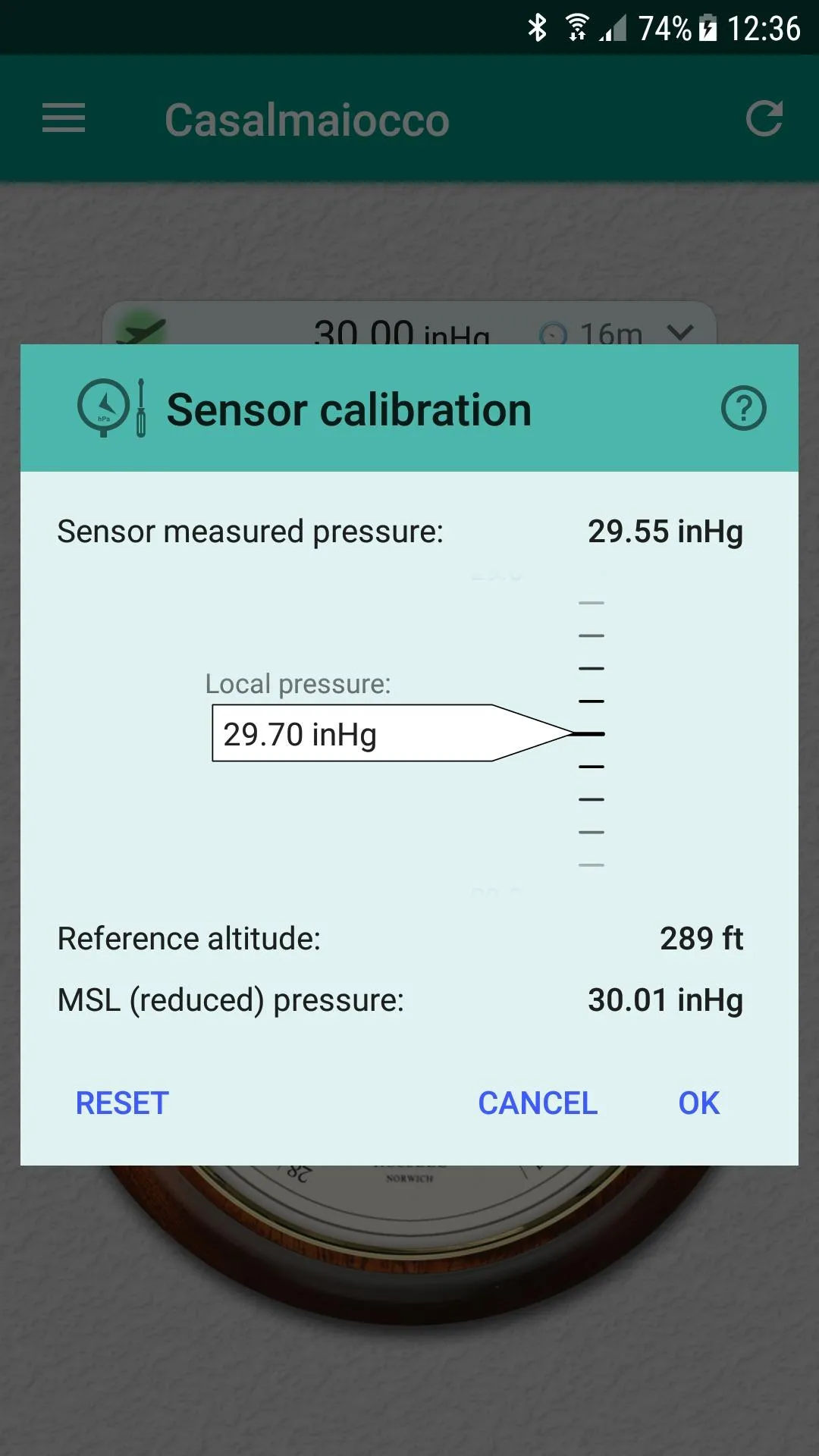 Accurate Barometer | Indus Appstore | Screenshot