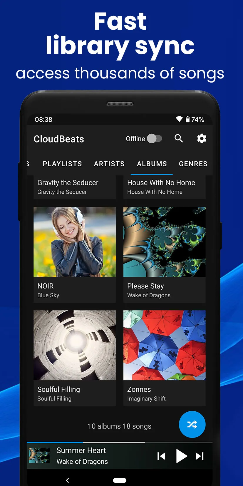 CloudBeats Cloud Music Player | Indus Appstore | Screenshot