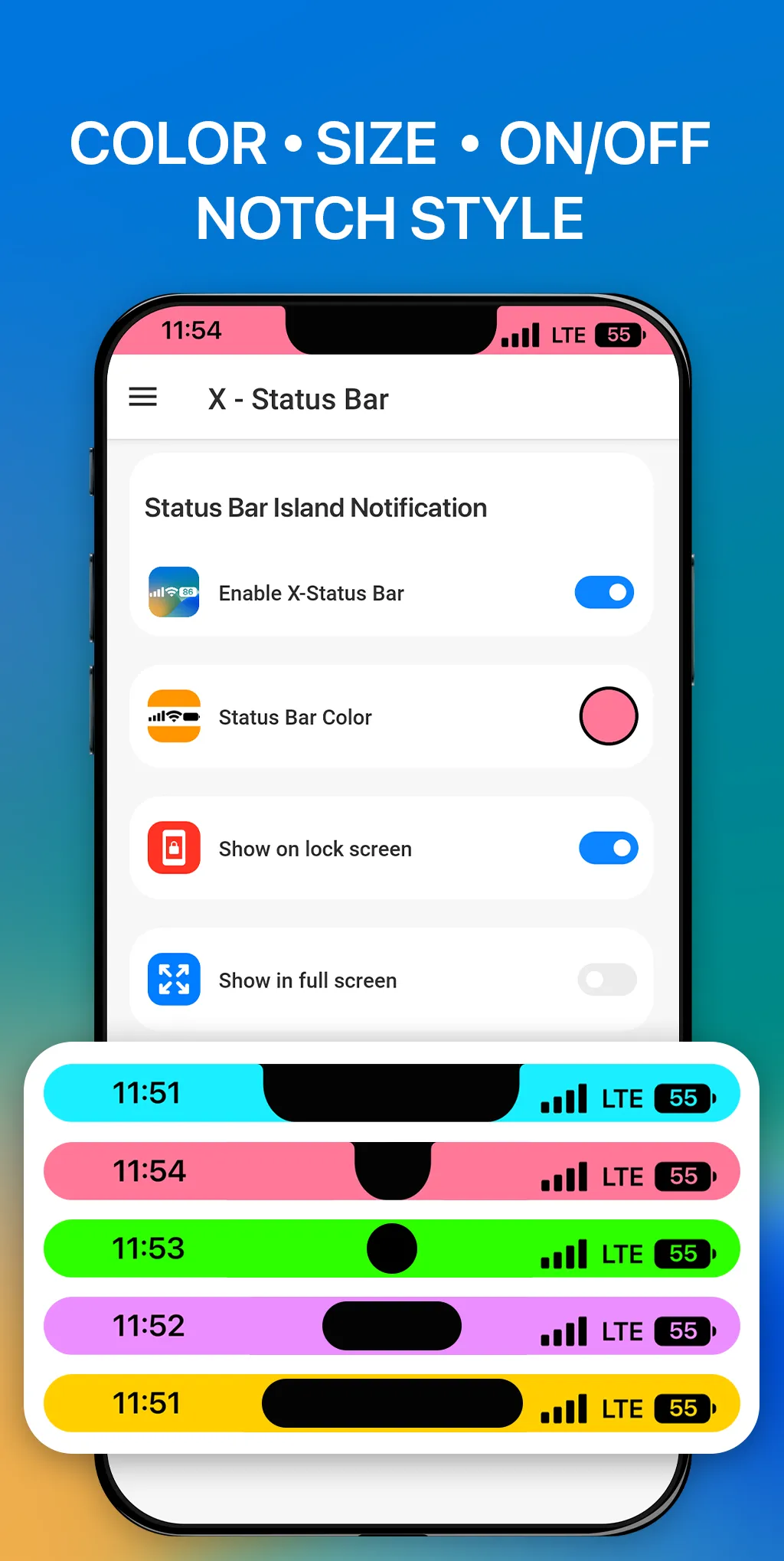 iCenter iOS 16: X - Status Bar | Indus Appstore | Screenshot