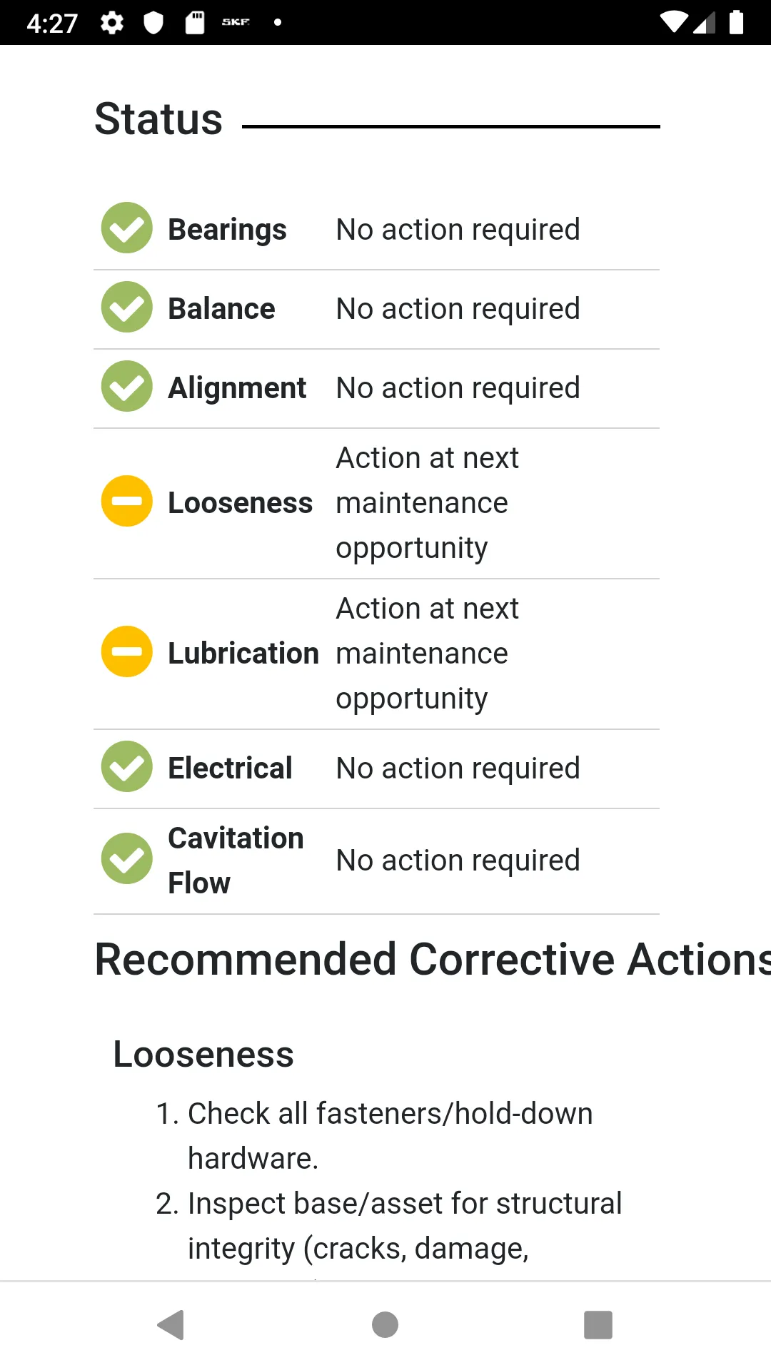 SKF Pulse | Indus Appstore | Screenshot