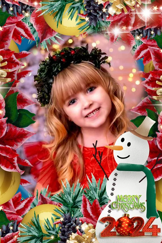 Christmas photo frame 2024 | Indus Appstore | Screenshot