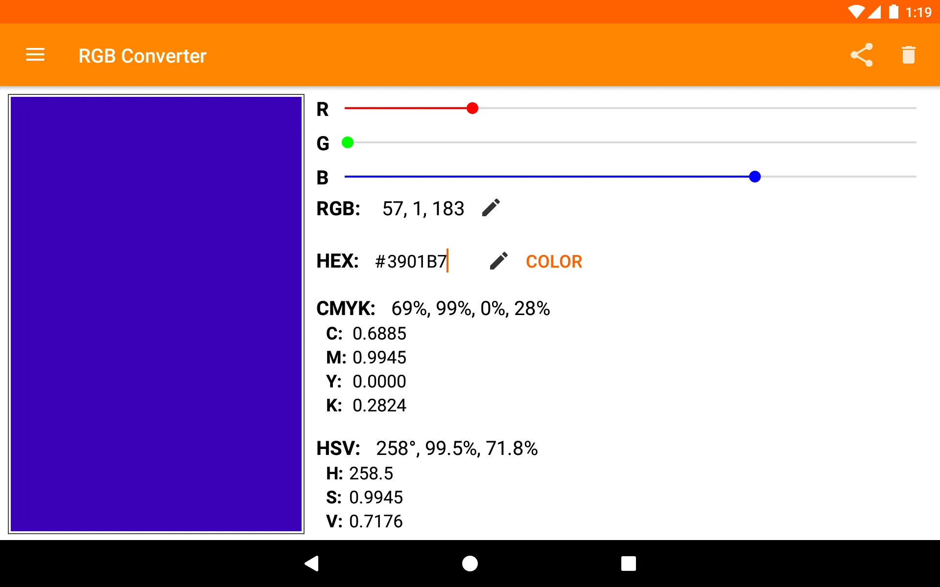 RGB converter | Indus Appstore | Screenshot