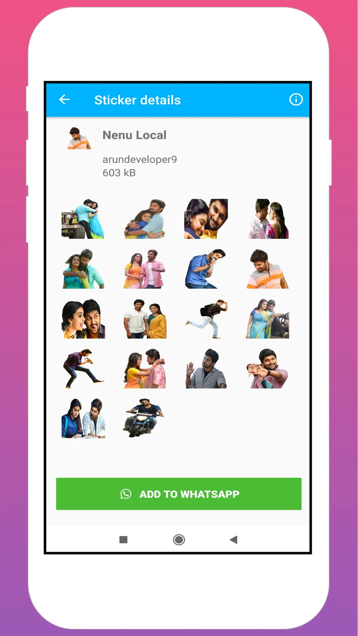 Nani Stickers | Indus Appstore | Screenshot