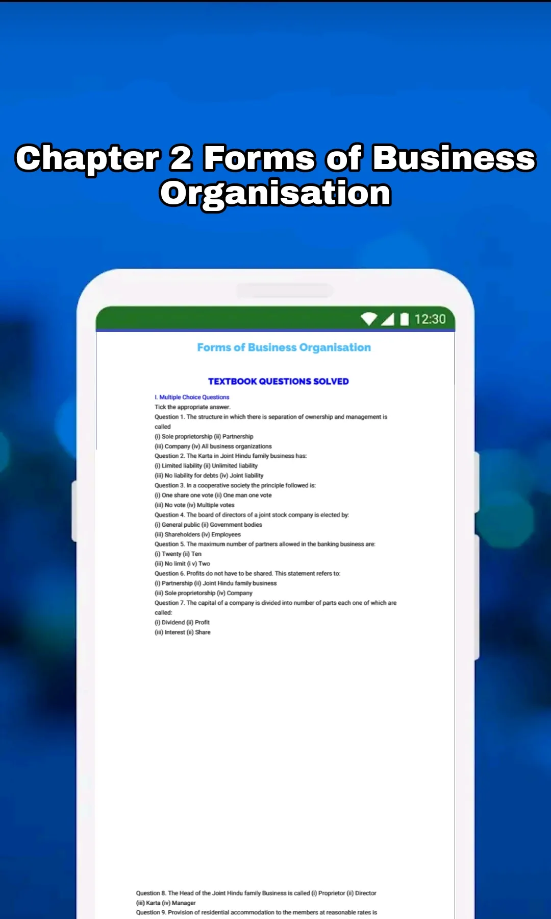 Class 11 Business Studies Book | Indus Appstore | Screenshot