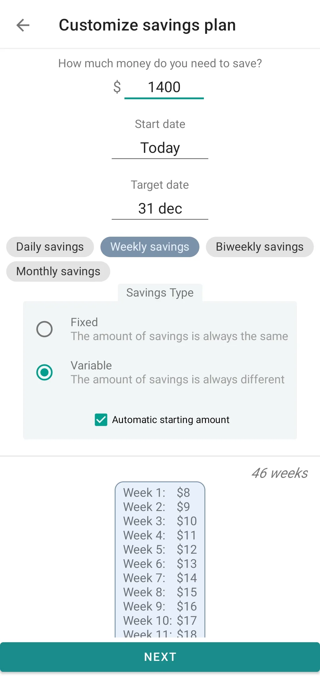 Savings tracker | Indus Appstore | Screenshot