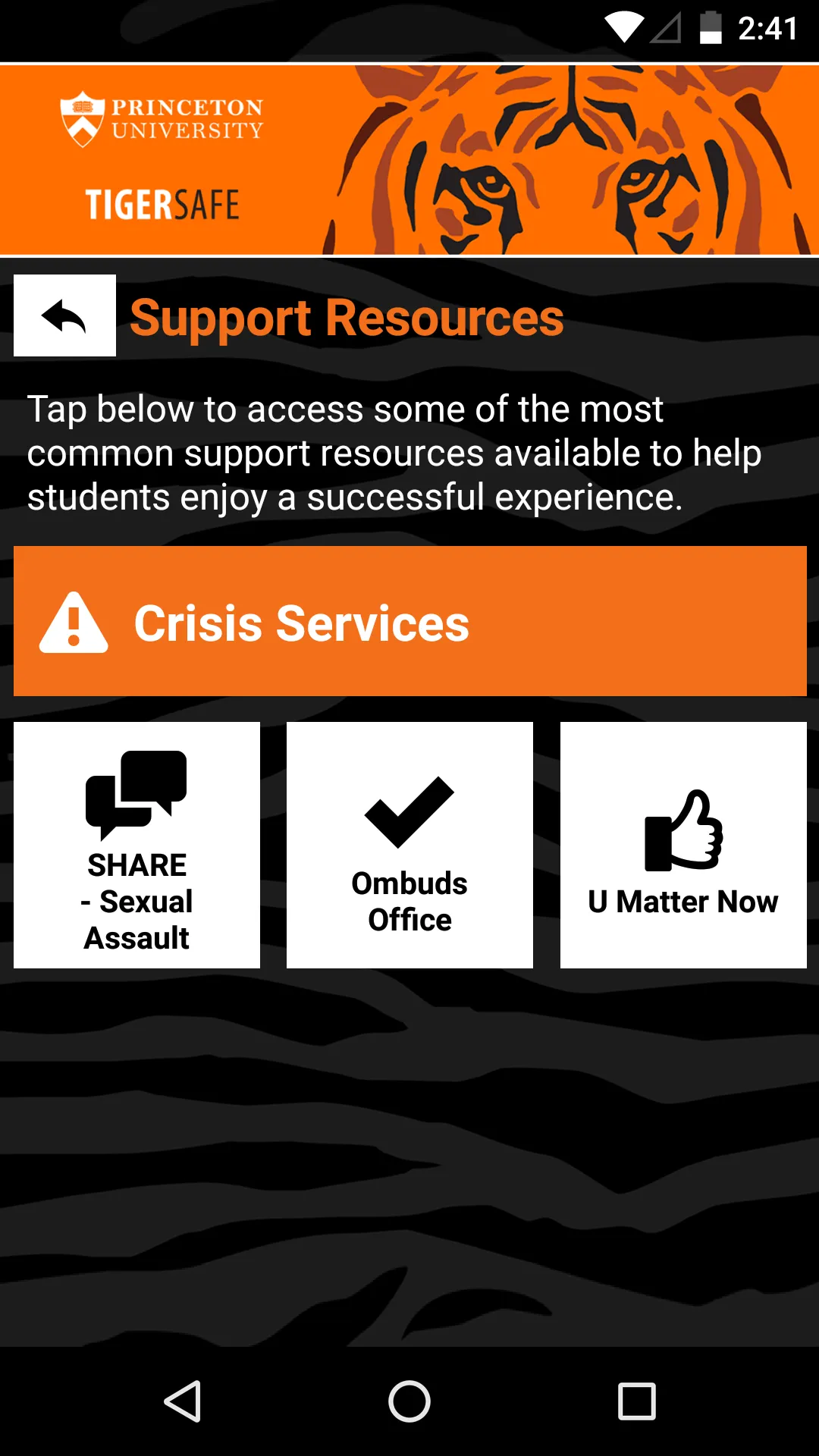 TigerSafe | Indus Appstore | Screenshot