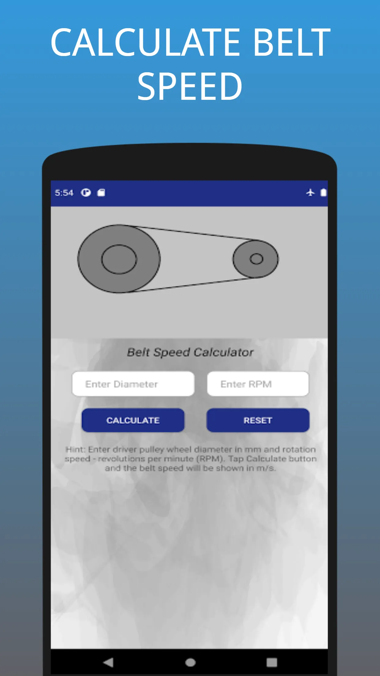 Pulley Calculator | Indus Appstore | Screenshot